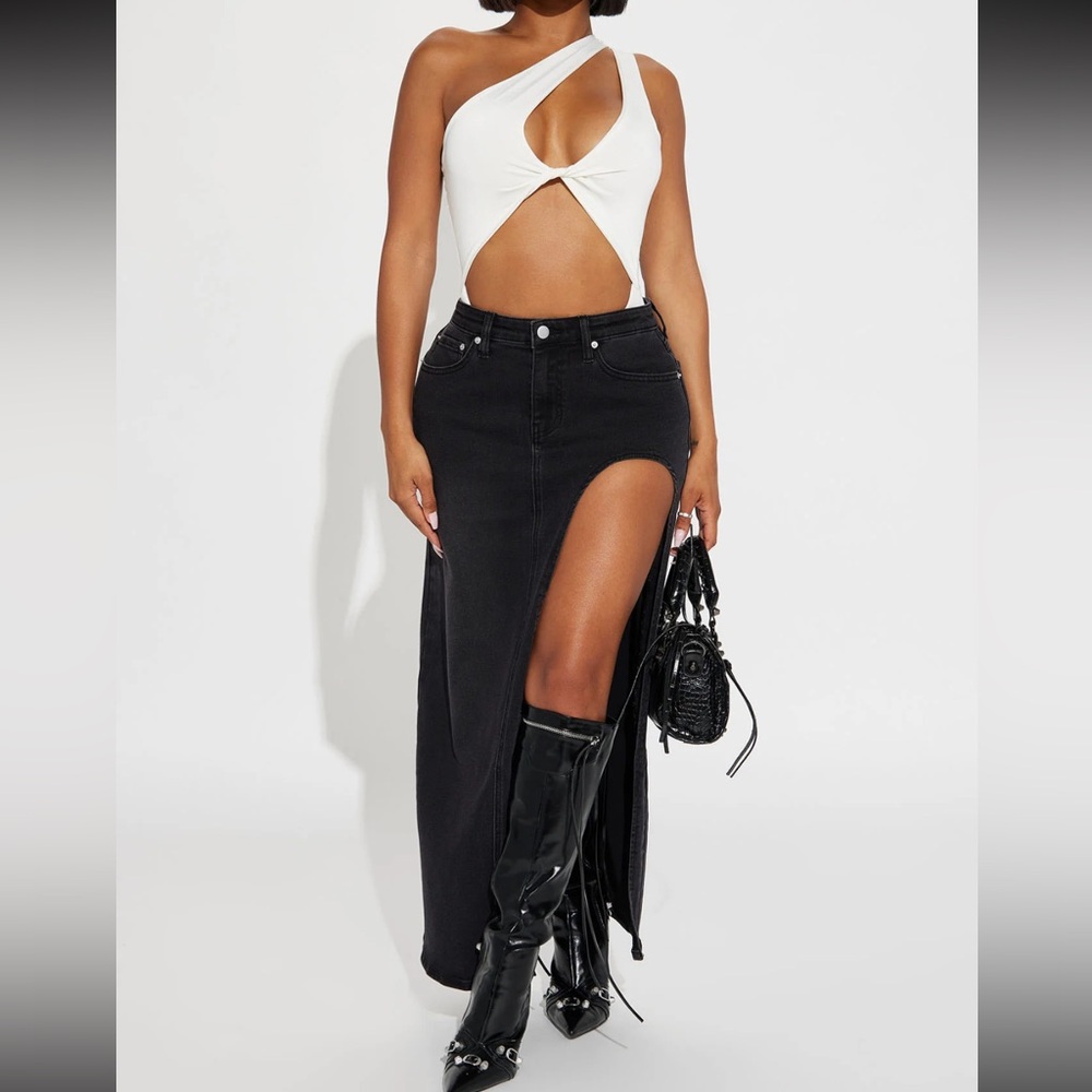 Denim Maxi Skirt